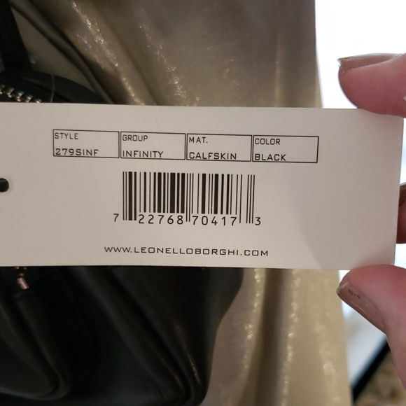 Authentic Calf Skin Leather Leonello Borghi - Picture 6 of 8